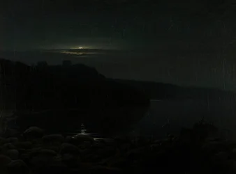 Hammershus au clair de lune